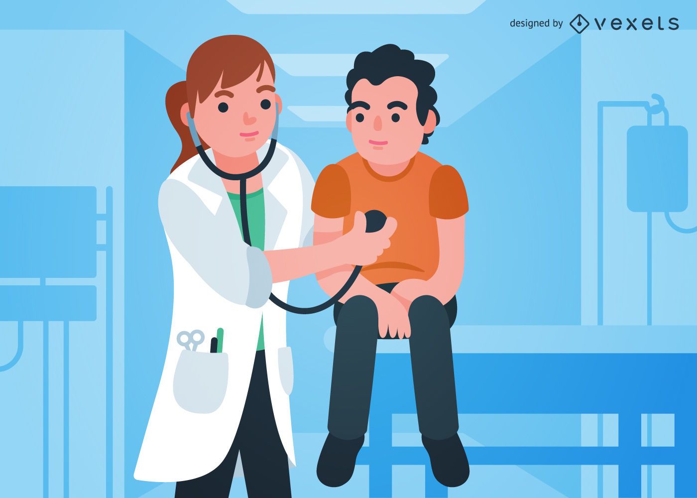 Médica realizando teleconsulta com tecnologia avançada